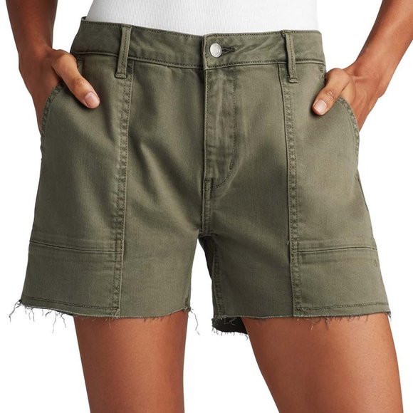 NWT JOES JEANS MOSS GREEN CUTOFF UTILITY SHORTS - Picture 1 of 2